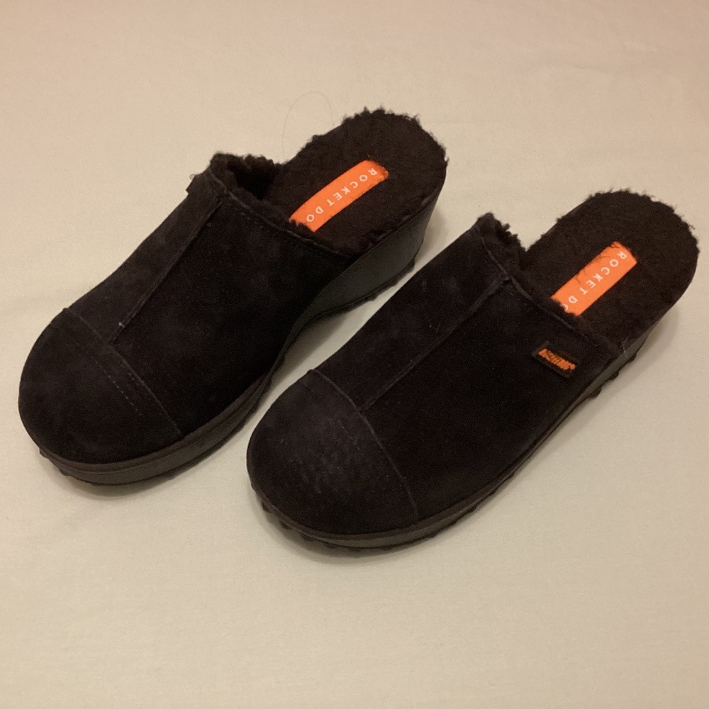 Rocket Dog suede mules